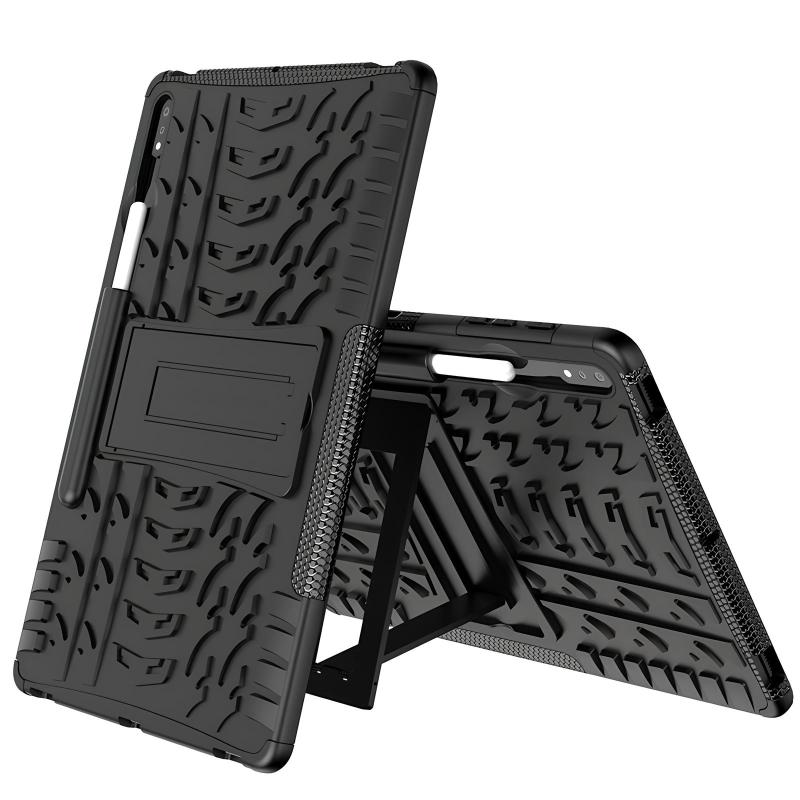TPU + PC чохол Protector Stand для Samsung Galaxy Tab S9 / S9 FE / S10 FE (Pen slot) Black
