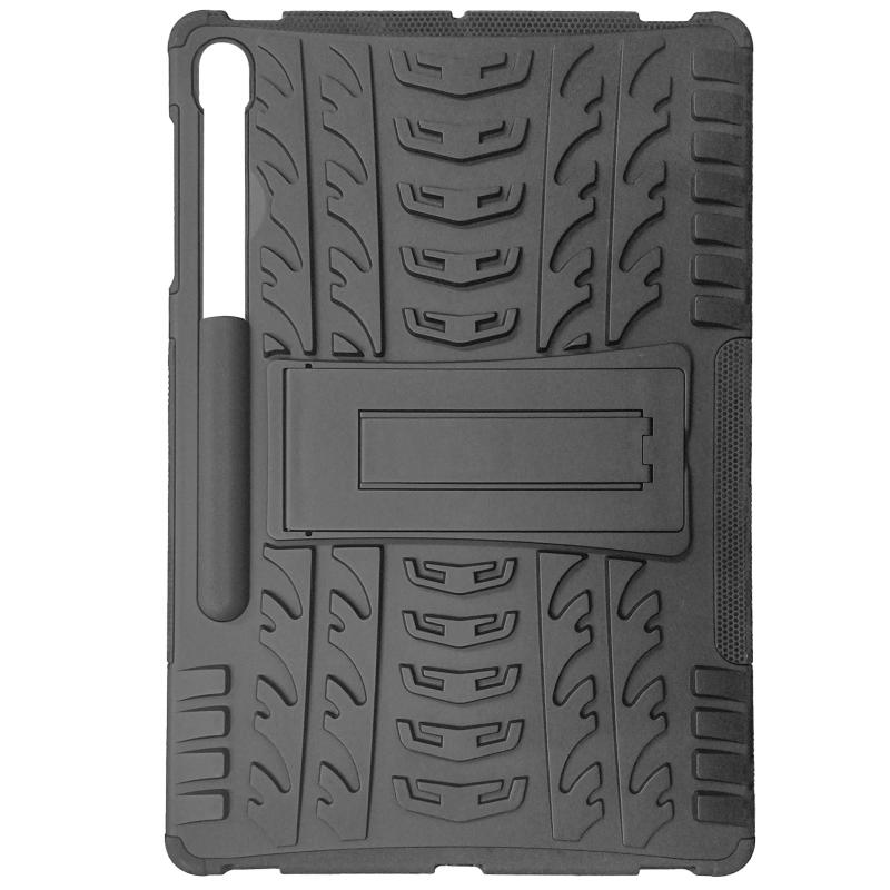 TPU + PC чохол Protector Stand для Samsung Galaxy Tab S9 / S9 FE / S10 FE (Pen slot) Black