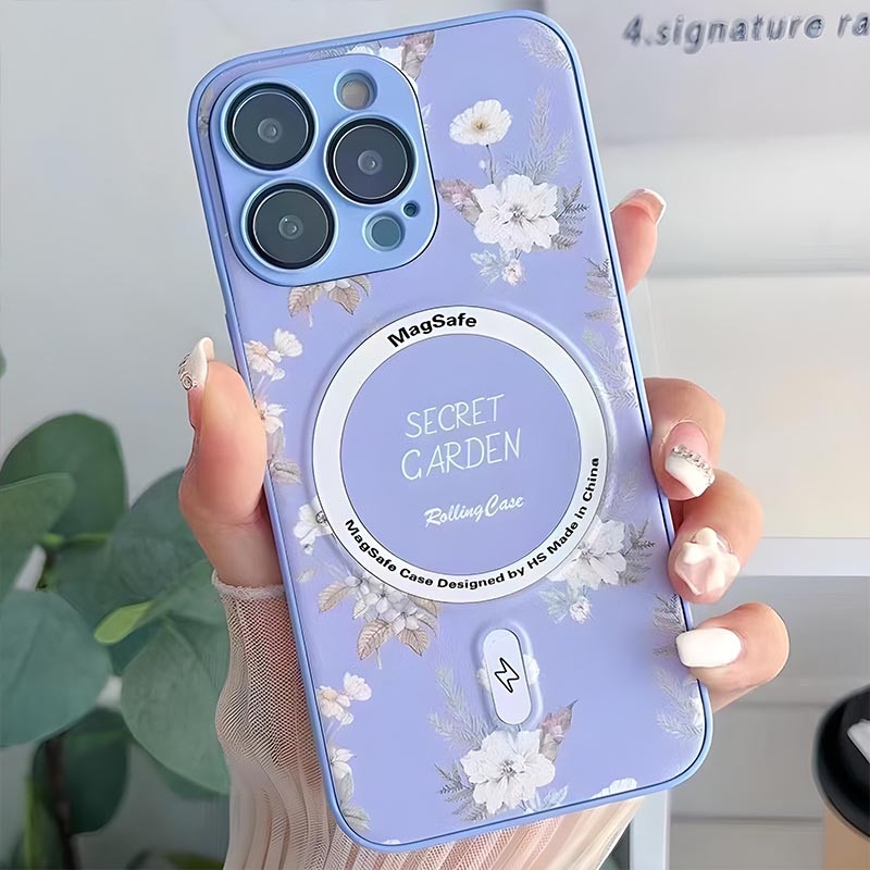 TPU + PC чохол Secret Garden with Magnetic Fit для Apple iPhone 14 Pro Max (6.7″)