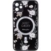 TPU+PC чохол Secret Garden with Magnetic Fit для Apple iPhone 12 (6.1") Black