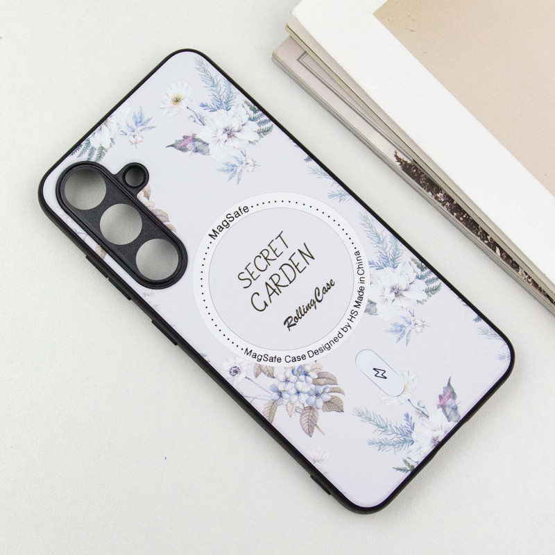 TPU + PC чохол Secret Garden with Magnetic Fit для Samsung Galaxy S24