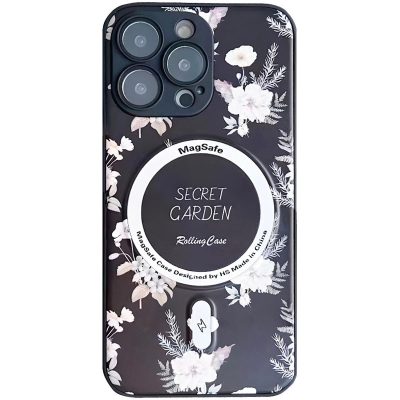 TPU+PC чохол Secret Garden with Magnetic Fit для Apple iPhone 16 Pro (6.3")