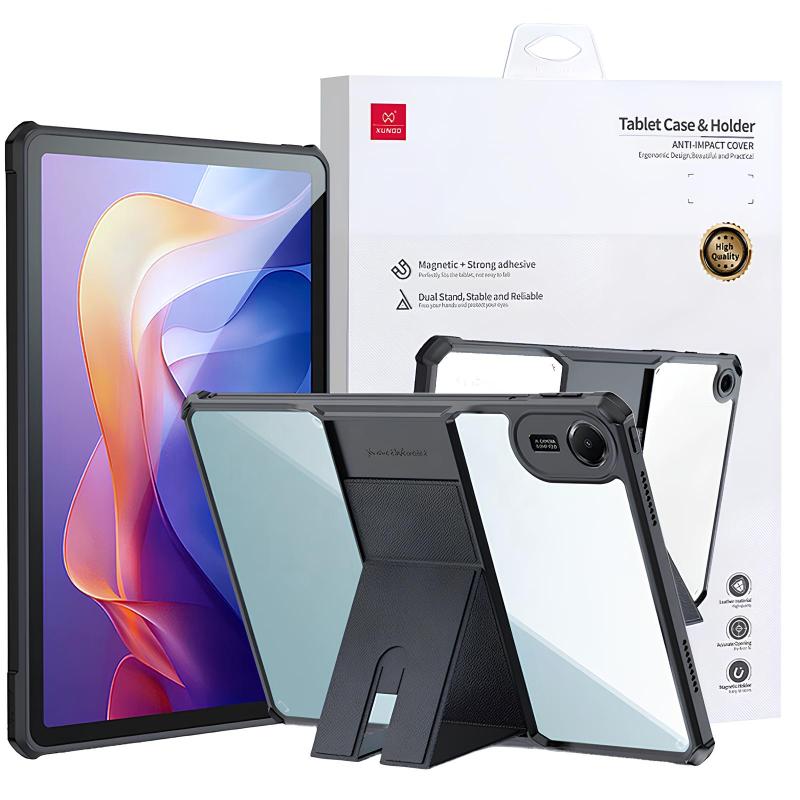 TPU + PC чохол Xundd Stand c посиленими кутами для Xiaomi Redmi Pad 2 (11″) Чорний