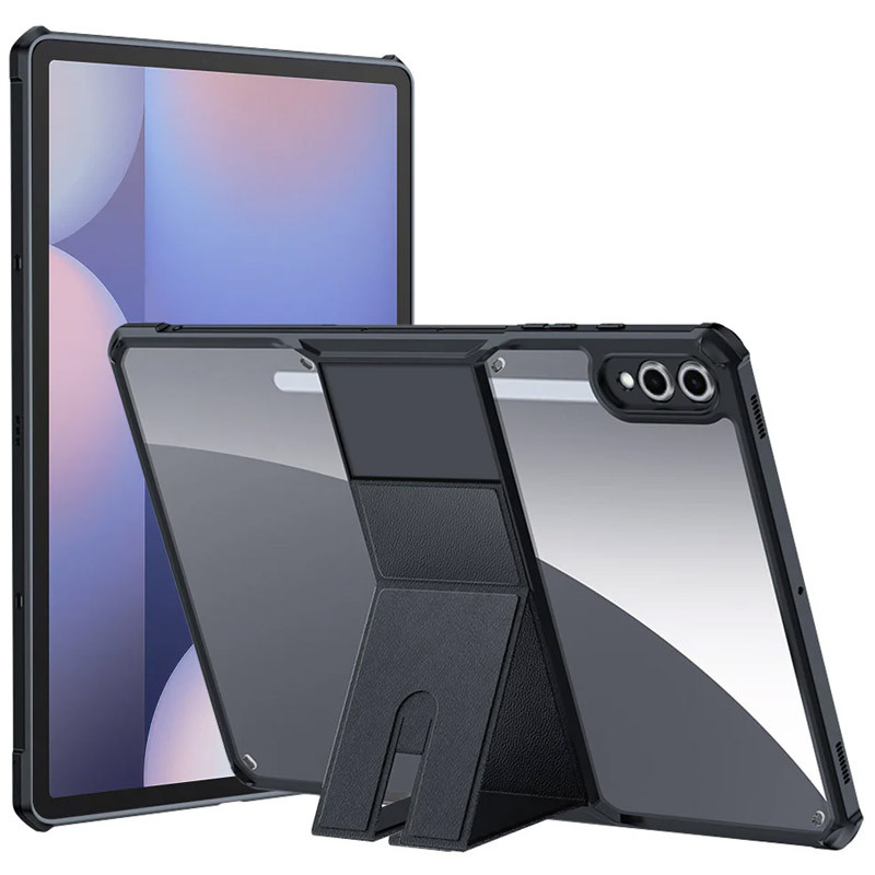 TPU + PC чохол Xundd Stand c посиленими кутами для Samsung Galaxy Tab S10 + / S9 + (12.4″) Чорний