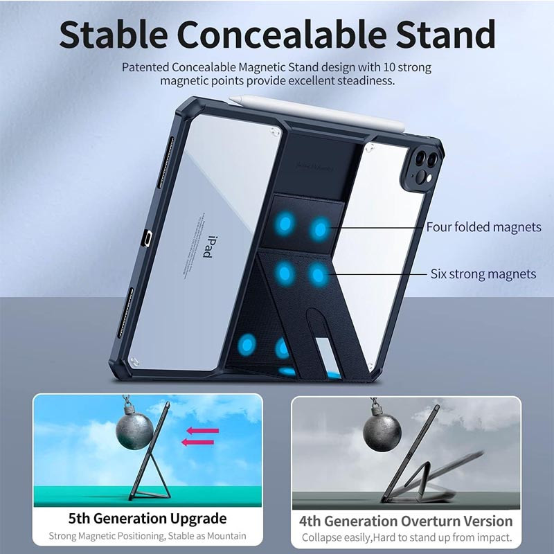 TPU + PC чохол Xundd Stand c посиленими кутами для Apple iPad Pro 11″ (2020-2022) Чорний