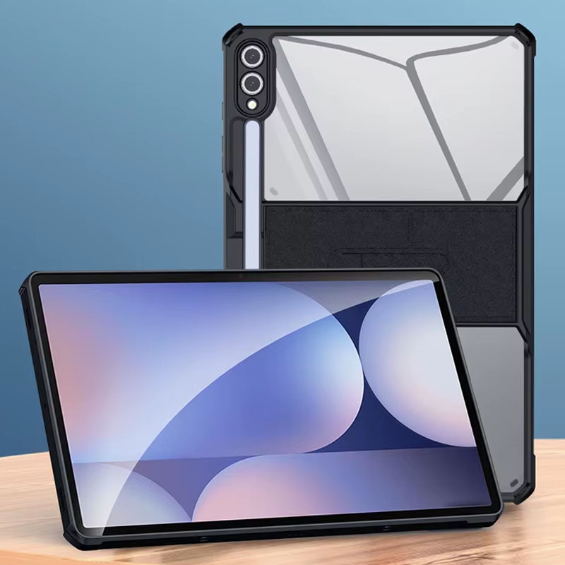 TPU + PC чохол Xundd Stand c посиленими кутами для Samsung Galaxy Tab S10 + / S9 + (12.4″) Чорний