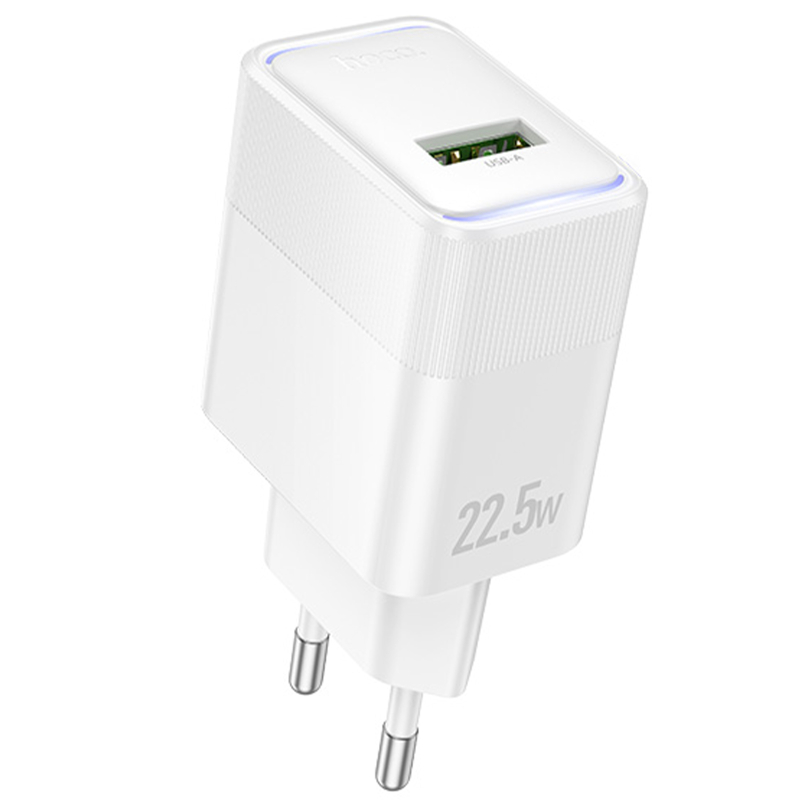 Мережевий зарядний пристрій Hoco CS111A Lounge QC 3.0 22.5W (1×USB-A)
