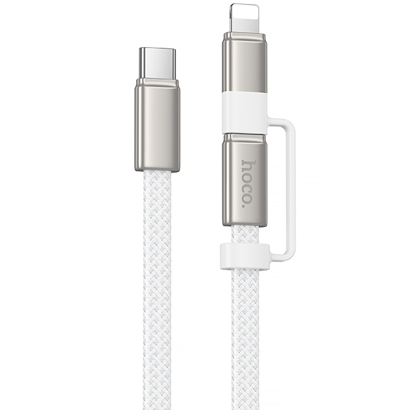 Дата кабель Hoco X125 Surplus 2in1 USB-C → Lightning/USB-C 60W (1 м)
