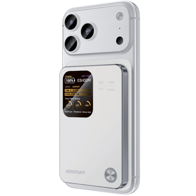 Портативний Захисна плівка Power Bank Amaya W053C PD 20W з Бездротовий зарядний пристрій 5000 mAh