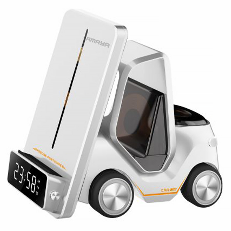 Бездротовий зарядний пристрій Amaya AWC-03 5in1 15W with clock