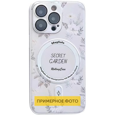 TPU + PC чохол Secret Garden with Magnetic Fit для Apple iPhone 16 (6.1″)