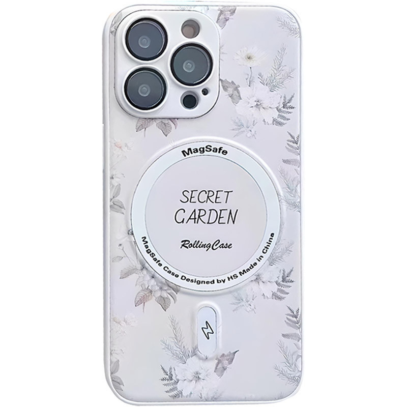 TPU + PC чохол Secret Garden with Magnetic Fit для Apple iPhone 16 Pro (6.3″)
