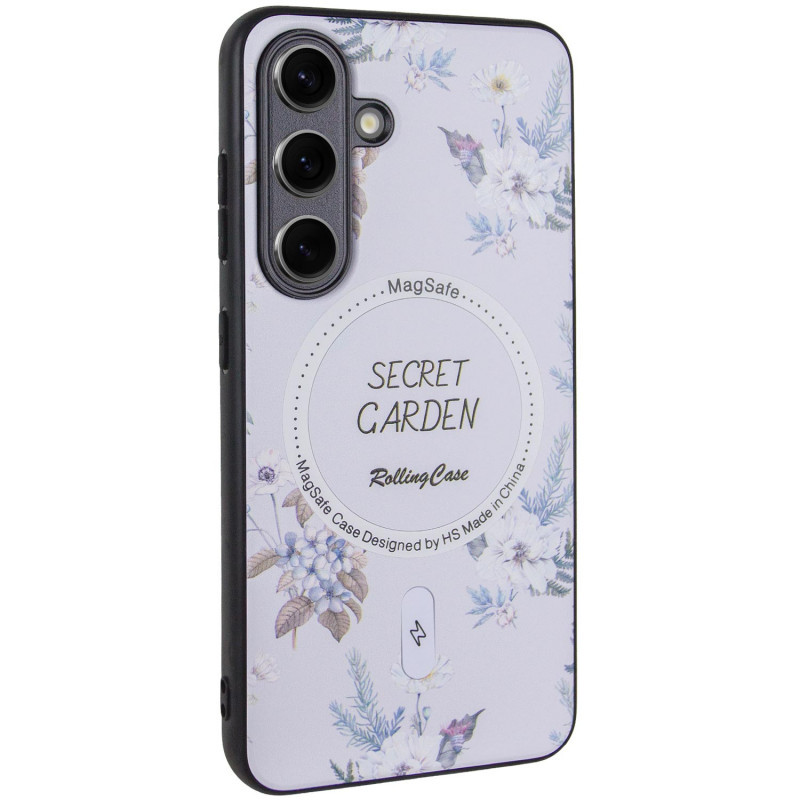 TPU + PC чохол Secret Garden with Magnetic Fit для Samsung Galaxy S23 FE