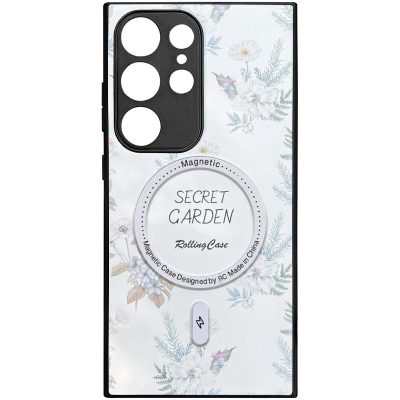TPU + PC чохол Secret Garden with Magnetic Fit для Samsung Galaxy S23 Ultra