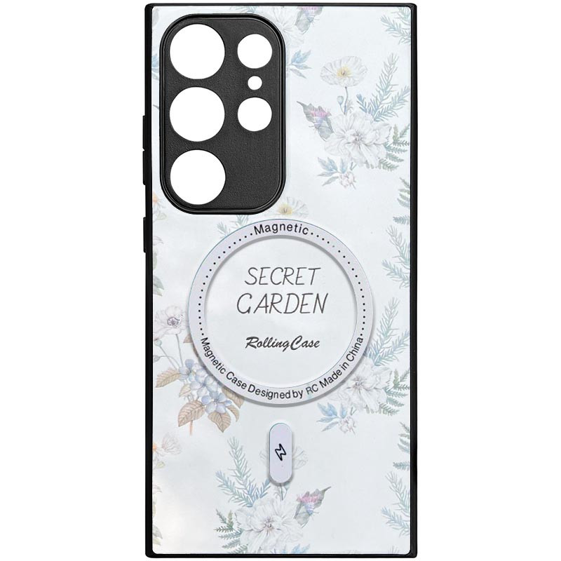 TPU + PC чохол Secret Garden with Magnetic Fit для Samsung Galaxy S23 Ultra