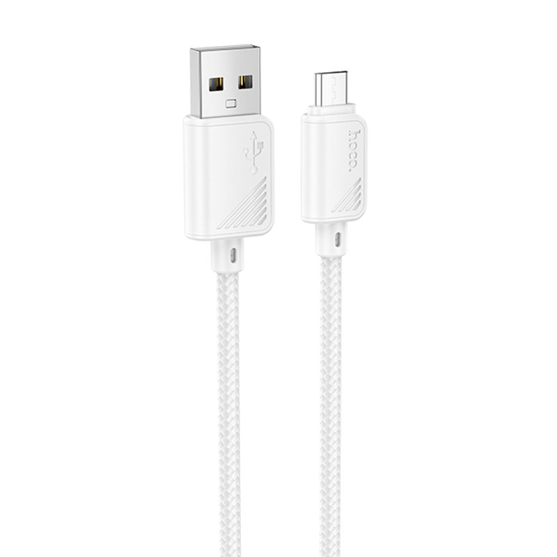 Дата кабель Hoco X113 Beneficio USB to Micro-USB (1 м) White