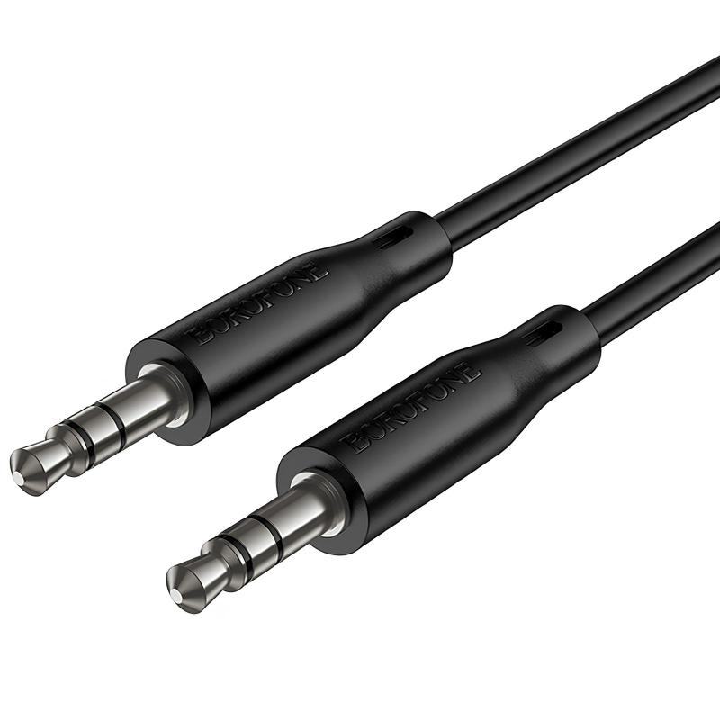 Аудіо кабель Aux Borofone BL26 Standard (1 м) Black