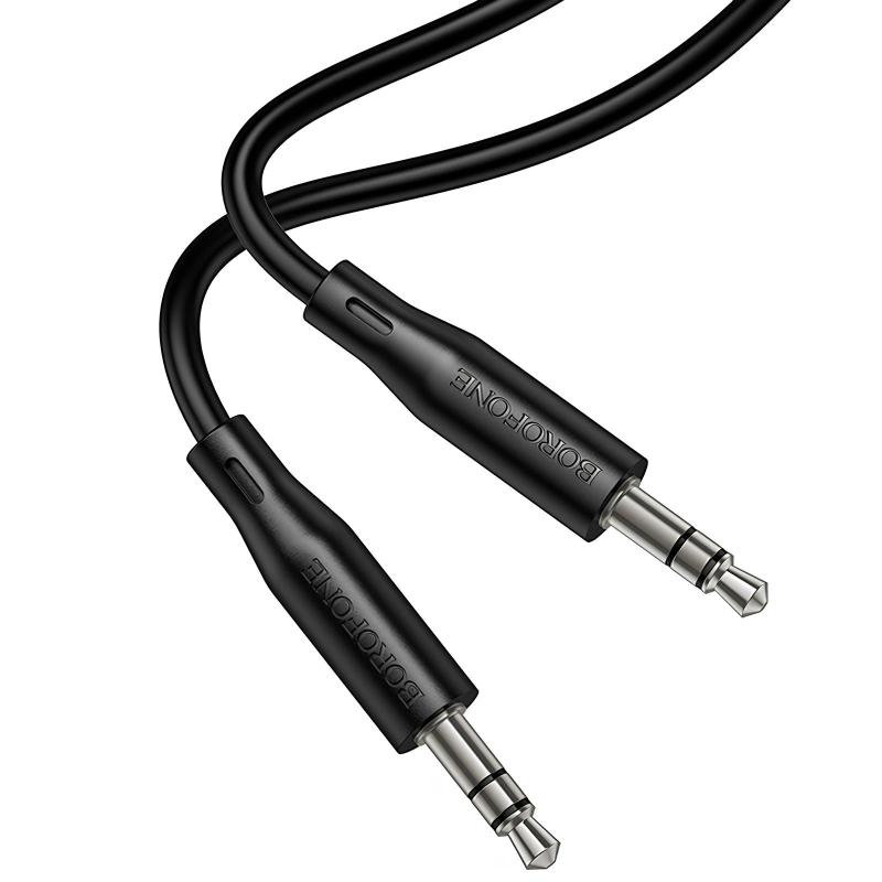 Аудіо кабель Aux Borofone BL26 Standard (1 м) Black