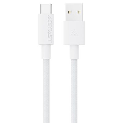 Дата кабель Acefast C18-04 USB to Type-C 3A (1.2m) White