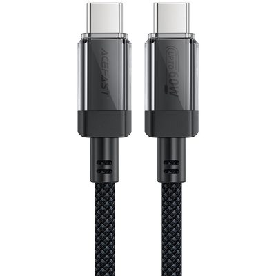 Дата кабель Acefast C12-03 Type-C to Type-C 60W (1.2m) Black