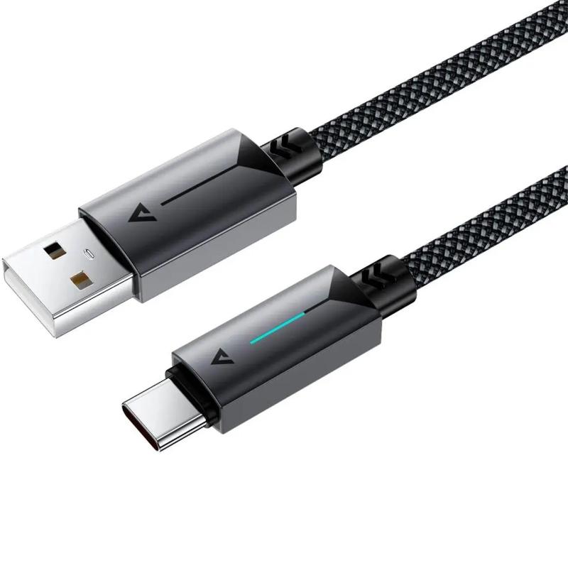 Дата кабель Acefast C19-04 USB to USB-C 3 А (1.2 м) Black