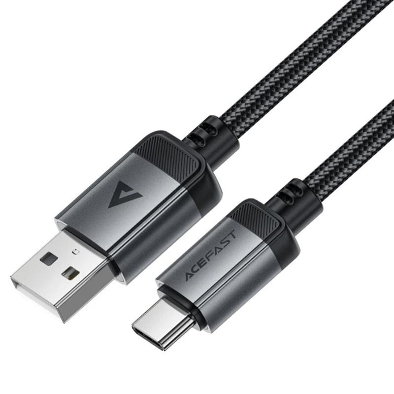 Дата кабель Acefast C20-04 USB to USB-C 3 А (1.2 м) Black