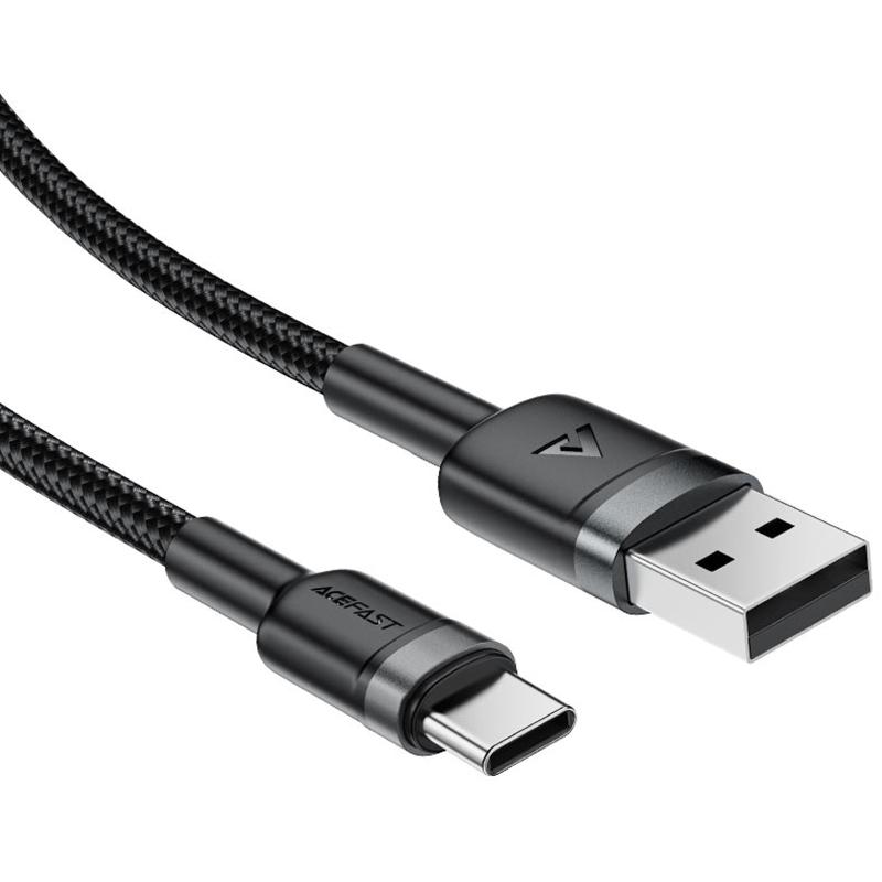 Дата кабель Acefast C22-04 USB to USB-C 60W (1.2 м) Black