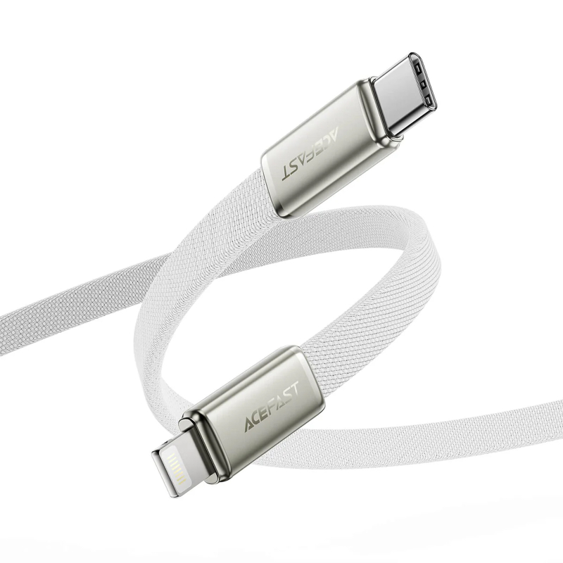 Дата кабель Acefast C24-01 USB-C → Lightning 30W (1.2 м) White