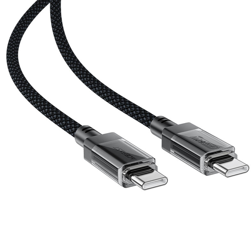 Дата кабель Acefast C12-03 USB-C → USB-C 60W (1.2 м) Black