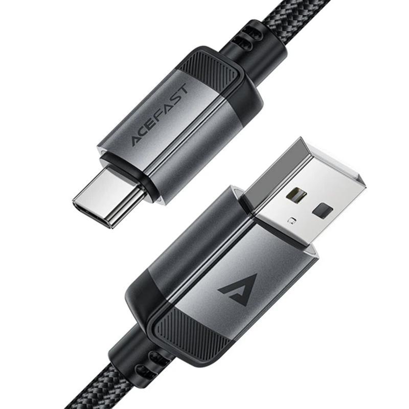 Дата кабель Acefast C20-04 USB to USB-C 3 А (1.2 м) Black