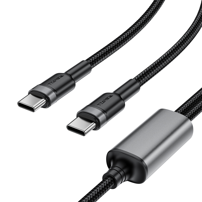 Дата кабель Acefast C22-02 2in1 USB-C → USB-C/USB-C 100W (1.2 м) Black