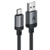 Дата кабель Acefast C20-04 USB to Type-C 3A (1.2m) Black