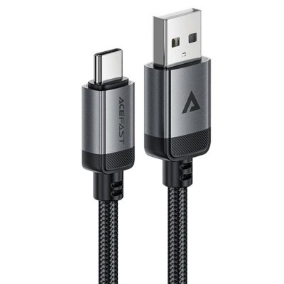 Дата кабель Acefast C20-04 USB to Type-C 3A (1.2m) Black