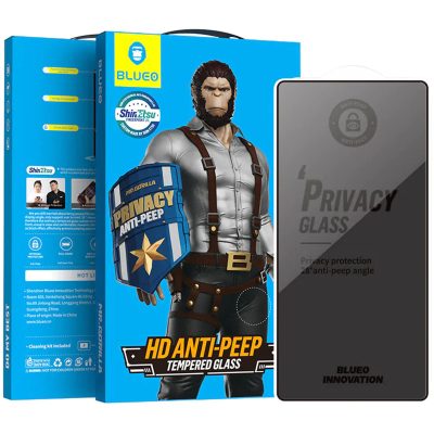 Захисне 2.5D скло Blueo Full Cover Anti-Peep для Samsung Galaxy S25 Ultra Чорний