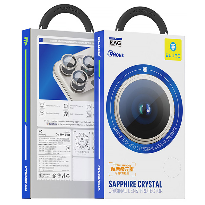 Захисне скло BlueO Sapphire на камеру для Apple iPhone 18 Pro / 18 Pro Max