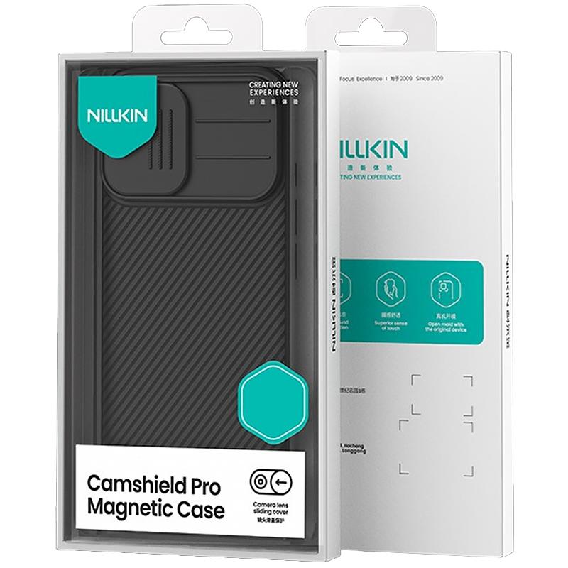 Карбонова накладка Nillkin CamShield Pro Magnetic для Apple iPhone 17 (6.3") Black