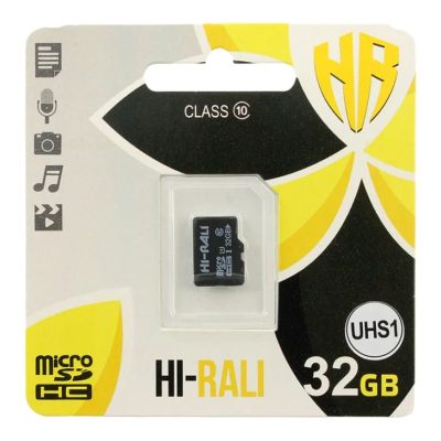 Карта пам'яті Hi-Rali (UHS-1) microSDHC Class 10 - 32GB (без адаптера) Чорний