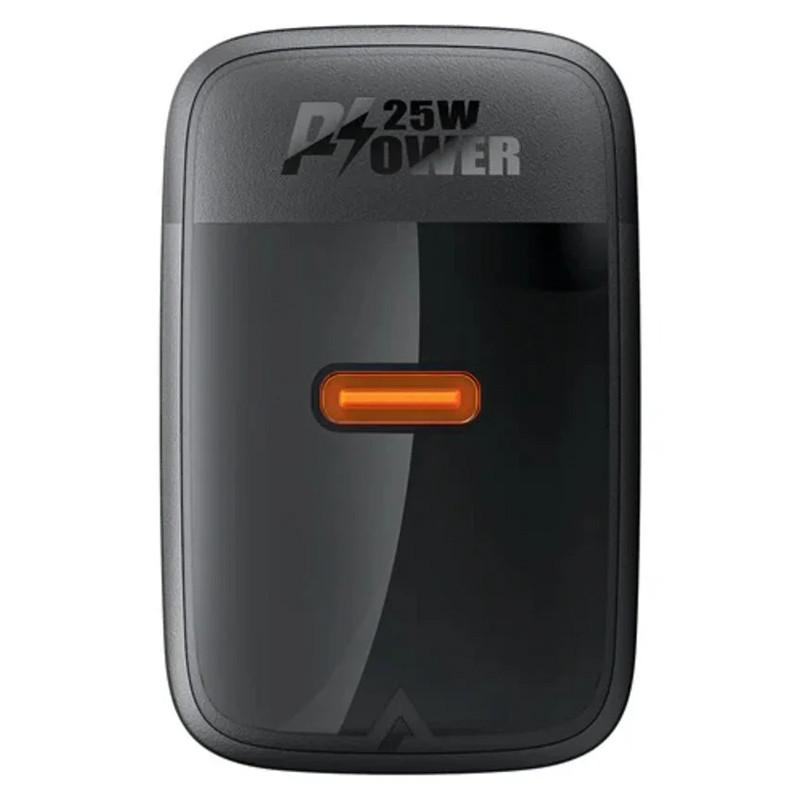 Мережевий зарядний пристрій Acefast A104 GaN PD 25W (1×USB-C) Black