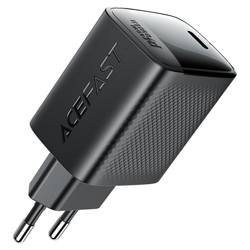 Мережевий зарядний пристрій Acefast A112 GaN PD 45W (1×USB-C) Black