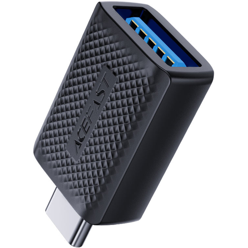 Перехідник Acefast J1 Type- Male to USB Female Black