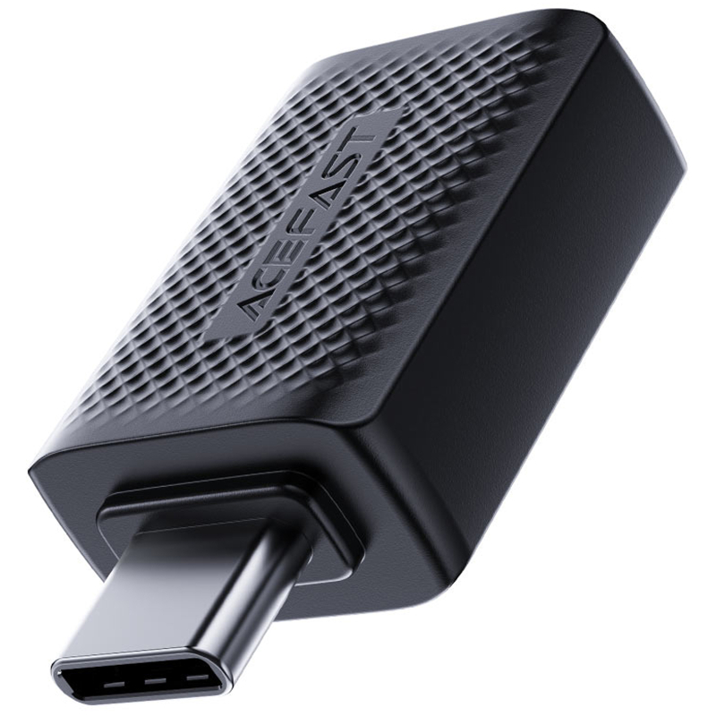 Перехідник Acefast J1 Type- Male to USB Female Black