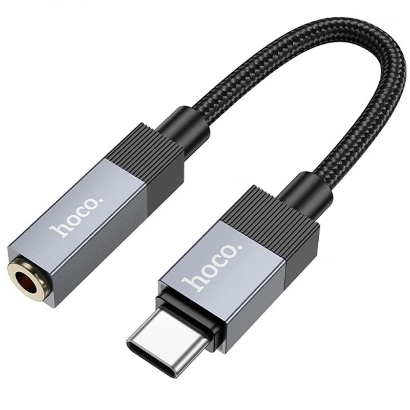 Перехідник Hoco UPA32C USB-C to 3.5mm Black