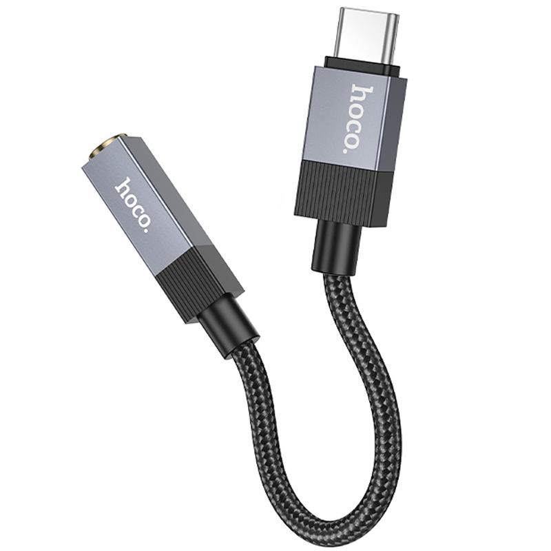 Перехідник Hoco UPA32C USB-C to 3.5mm Black
