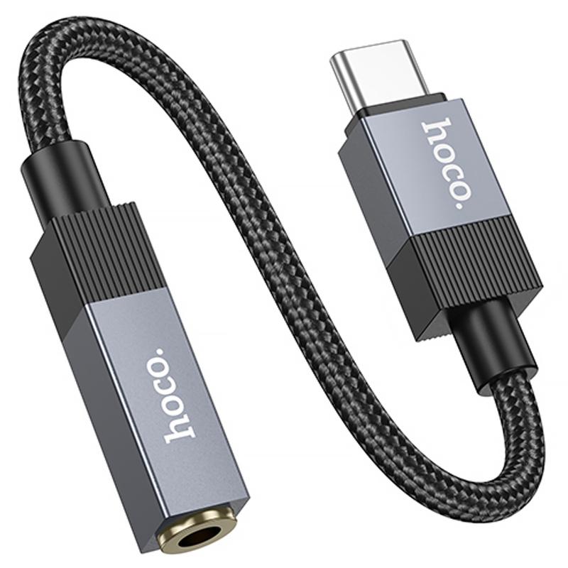 Перехідник Hoco UPA32C USB-C to 3.5mm Black