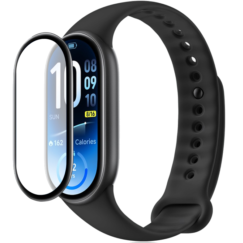 Полімерна плівка 3D (full glue) (тех.пак) для Xiaomi Mi Band 11 Чорний