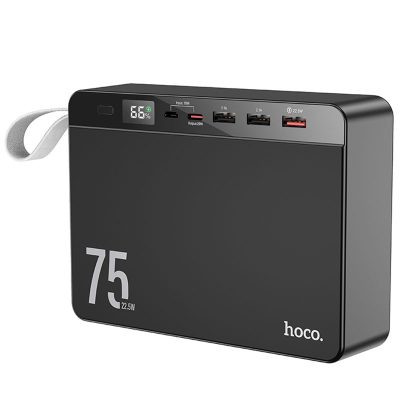 Портативний Захисна плівка Power Bank Hoco J94 Overlord 22.5W 75000 mAh Чорний
