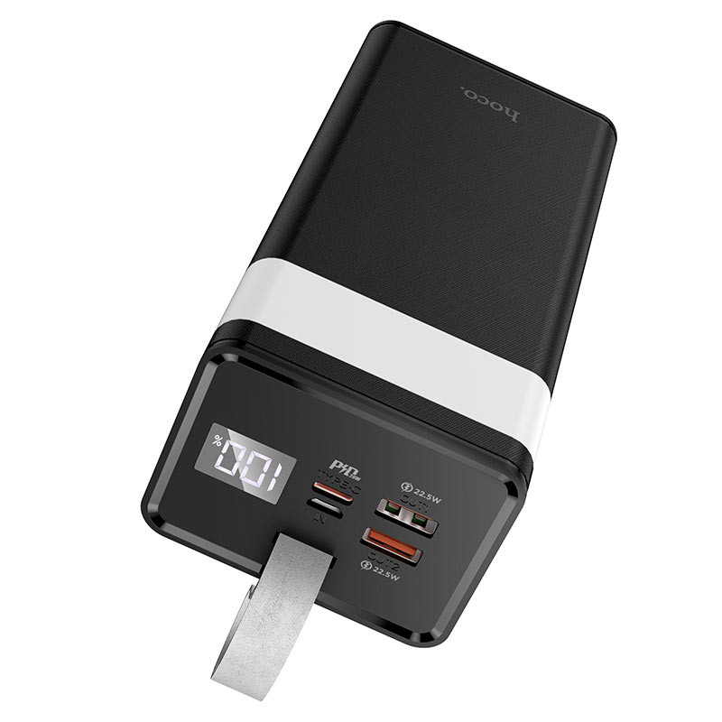 Портативний Захисна плівка Power Bank Hoco J86 Powermaster 22.5W 40000 mAh Чорний