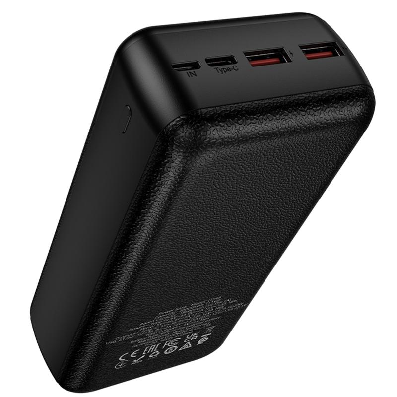 Портативний Захисна плівка Power Bank Hoco J159B Essence 22.5W + PD 20W 30000 mAh Black