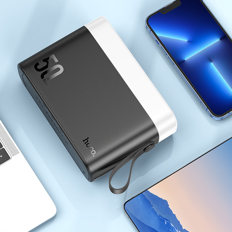 Портативний Захисна плівка Power Bank Hoco J94A Masterful 22.5W 50000 mAh Black
