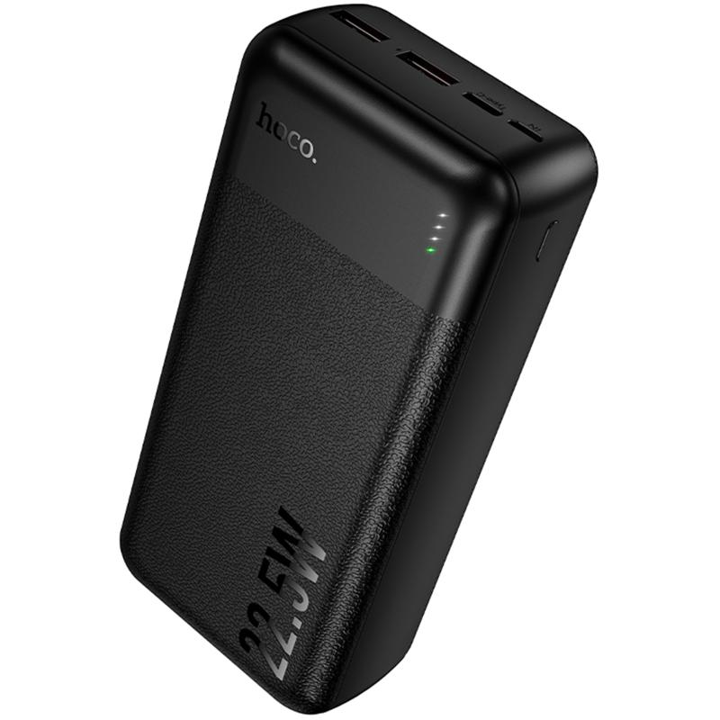 Портативний Захисна плівка Power Bank Hoco J159B Essence 22.5W + PD 20W 30000 mAh Black